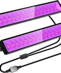 150W UV Black Light Bar With IP65 Waterproof Rating, AC 120V Plug, 120 Degree Beam, 64 SMD3030 UV LEDs, On Off Switch