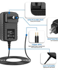 12V 2A AC Power Adapter Replacement For CS-1202000 Wall Charger Universal 100-240V Input 50/60Hz 5.5x2.5mm Blue Tip Connector