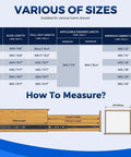 Diagram showing measurements and sizing for 10 Pairs Soft Close Heavy Duty Drawer Slides 22 Inch Full Extension Ball Bearing Side Mount 500 Lb Capacity Black Quiet Smooth Glide For Dresser Drawers And Cabinet Upgrades.