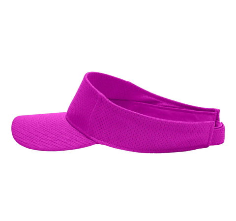 Cool pink vise gauge square sun visor made of breathable mesh for machinis and CNC guys with adjustable hook and loop fit.