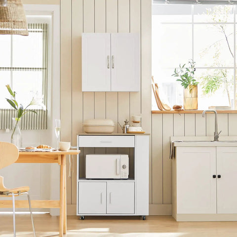 Space Saving Wall Cabinet For Bathroom Kitchen And Laundry With Enclosed Doors Adjustable Shelf And Three Height Options Over Toilet Storage White Finish A Versatile Wall Organizer For Home Garage
