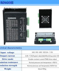 Thinking Process: DM860H stepper motor driver, black finned metal case with cooling fan and terminal blocks