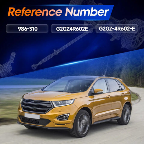 AWD Ford Edge driving, highlighting Rear Drive Shaft Assembly For AWD Ford Edge And Lincoln MKX 2016 2017 2018 OE 986310 G2GZ4R602E Replacement