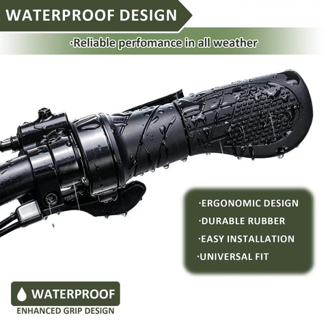 Half Twist Ebike Throttle Grip With Waterproof Three Pin Plug For Electric Scooters And Motorcycles Precision Acceleration Control showing ergonomic design and water resistance.
