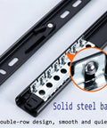 Beefy Ultra Heavy Duty Side Mount Drawer Slides With Quiet Glide And Silent Buffer Pads Premium Industrial Grade Drawer Hardware That Shields Cabinets And Delivers Smooth Durable Performance, solid steel ball bearings