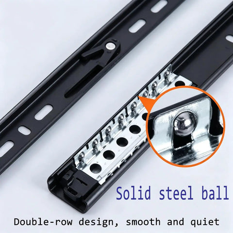 Beefy Ultra Heavy Duty Side Mount Drawer Slides With Quiet Glide And Silent Buffer Pads Premium Industrial Grade Drawer Hardware That Shields Cabinets And Delivers Smooth Durable Performance, solid steel ball bearings
