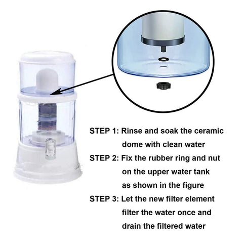 Installation guide for Top Notch Ceramic Dome Water Filter With Coconut Shell Activated Carbon For Pre Filtration Units Replacement Media