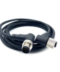 Right Angle M12 5 Pin A Code Connector Cable 0.5 Meter Female To Male PVC Jacket AWG22 125V 4A Industrial Molded Wire