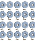 Screw Mounted Furniture Sliders Kit 20 Pieces Chair Leg Glides For Wood Floor Protectors Easy Glide Movers For Cabinets And Sofas