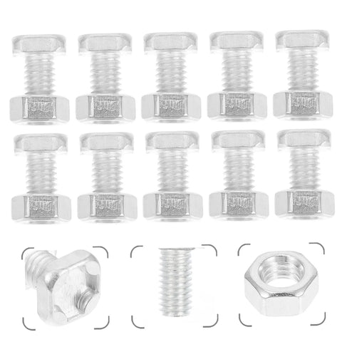 Greenhouse Repair Kit With Clamping Nuts And Square Head Bolts For Garden Shelving Brackets And Shelf Supports No Fuss Diy Friendly And Easy To Install Reusable And Durable Aluminum Hardware For Long Lasting Growth Setup