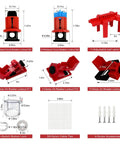 Heavy Duty Lockout Tagout Station Kit 102 Pack with circuit breaker locks, adjustable ball valve lock, and accessories.