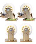 Top Notch Heavy Duty Nylon Trolley Caster Wheels For Furniture Moving Smooth Swivel With Locking Brake Ready set of four casters.