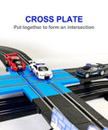 High Speed Slot Car Track Set With Dual Lanes, Four Officially Licensed Cars, Two Hand Controllers, Full Track Pieces, And Lap Counter
