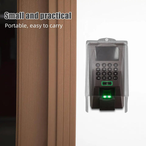 Waterproof Panel Cover For Access Control Keypad Controller With Weatherproof Doorbell Shield Tough As Nails Mount Heavy Duty Tempered Plastic Protection For Industrial And Office Environments, transparent cover on wall-mounted keypad