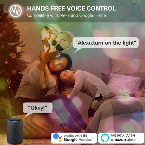 Smart LED Flush Mount Ceiling Light Fixture With RGB Backlit Ambient Lighting And Tunable White 3000K To 6500K, 24W, 12 Inch, ETL Listed, WiFi App Control And Voice Control With Alexa and Google Home in a living room setting.