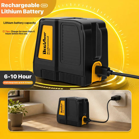 Green Cross Line Self Leveling Laser Level With Tripod For Picture Hanging Tile And Indoor Construction Projects Pro Grade Dual Module With Rechargeable Battery And Selectable Laser Lines 100 Foot Range, rechargeable lithium battery
