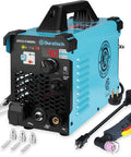 40 Amp Non-Touch Pilot Arc Plasma Cutter With Dual Voltage 120 Volt And 240 Volt IGBT Inverter, Digital Display, 50A To 15A Plug Adapter