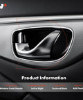 Window Crank Handle Compatible With Ford Lincoln And Mazda Vehicles Fits Driver or Passenger Side, textured black plastic close-up