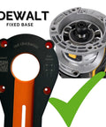 Carbon Fiber Radius Guide Circle Cutting Jig Pro Grade Base Plate For Trim Routers 1.6 To 37 Inch Circles Fits DeWalt DCW600 DWP611