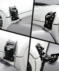 Jeep Hood Latches Aluminum Hood Catch For Wrangler JK JKU JL JLU Gladiator 2007 Through 2025 Pair installed close-up