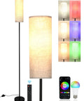 Tall RGB Smart Floor Lamp For Living Room, 67 Inch Dimmable Standing Lamp With Remote And WiFi App Control displayed