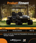 Heavy Duty Front And Rear Suspension Bushing Kit For 1993 Onward Club Car Ds Golf Carts displayed on club car golf cart exterior.