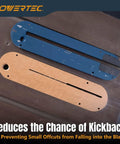 Zero Clearance Table Saw Inserts 3 Pack Pro Grade for Cleaner Cuts, MDF Throat Plates, Easy Installation, Two Inserts on Table