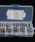 50 Pcs Quick Thread Inserts With Storage Case M3 Self Tapping Thread Inserts Stainless Steel Inner Thread Reinforcement Set