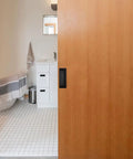 4 Pack Concealed Rectangular Recessed Pull Handles For Wardrobe And Drawers Matte Black Stainless Steel Hidden Flush Sliding Door Pulls in bathroom