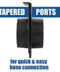 Side view of 2-1/2 Inch Blast Gate Set With Double-Sided Tapered Ports For Quick Hose Connects