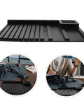 DIY Model Frame Organizer Tray With Multi Tier Adjustable Compartments For Workshop Use Handy Plastic Hobby Tool Sorting Rack To Boost Productivity And Safely Hold Parts, black plastic tray with slotted compartments