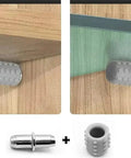 Heavy Duty Shelf Brackets With Non Slip Glass Plate Supports and rubber sleeve holders detail view