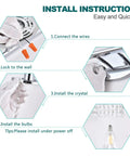 Installation instructions for Five Light Vanity Light Over Mirror With Crystal Accents In Golden Bronze Finish Durable Metal Fixture