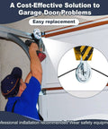 Installation of 8 Piece Beefed Up Garage Door Pulley Kit 3 Inch 200Lb With Clevis Forks Bolts And Nuts for door track.