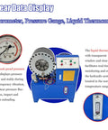 Top Tier Yokoma Electric Hydraulic Hose Crimping Machine For Professionals with gauges and thermometer display.