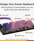 Solid Core Full Size GMMK 3 Pro Mechanical Keyboard With Knockout Aluminum Build Gasket Mount Feel Hot Swap MX Switches Thick Dampening Foam Custom Keycaps Standard Ansi Black Rig Upgrade customizable keyboard parts with coiled cable and keycaps