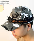 Elastic Headlamp Strap With Bracket For 22mm To 26mm Headlights 360 Degree Adjustable Headband on camo cap