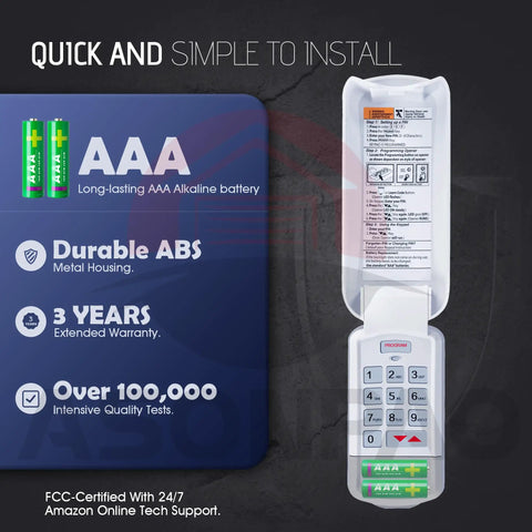 Genie Wireless Garage Door Opener Keypad Replacement Universal Intellicode Compatible Keypad product details