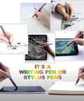 Magnetic Fidget Pen Decompression Toy For Teens And Kids used as stylus and writing tool in creative ways.