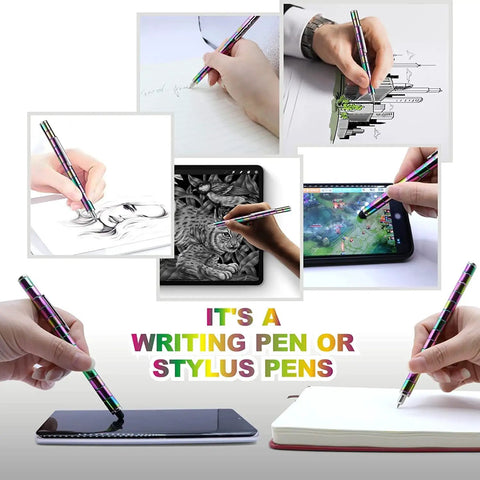 Magnetic Fidget Pen Decompression Toy For Teens And Kids used as stylus and writing tool in creative ways.