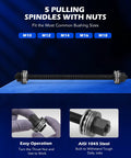 Bushing Press Kit With 27pc Pull And Press Sleeve Set For Wheel Bearings And Bushing Removal And Installation, versatile tool, AISI 1045 steel