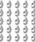 Non-Slip Worm Gear Hose Clamps For Automotive And Garden Use Adjustable Stainless Steel Fits One Half To Three Quarter Inch Hoses Welded Bottom For Sixty Percent More Torque Non-Perforated Band For Safe Sealing SAE J1508 Compliant 25 Pack By Steelsoft.