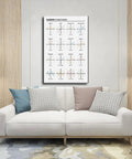 Chill Math Cheat Sheet Poster For High Schoolers Parent Functions Canvas Wall Art Unframed 16 By 24 Inches Bedroom Office Decor