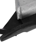 Close-up of Beast Workhorse Metal Sheet Cutter Drill Attachment With Handle, featuring 7mm hex shank and aluminum head for metal cutting.