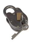Brass Metal Lock And Key Decor Prop For Indoor And Outdoor Use Dark Gray Finish 1 Inch By 3 Inch By 2 Inch Size Durable