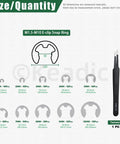 Heavy Duty C Clip And E Clip Snap Ring Set Kit 303 Pcs With 21 C Clip Sizes M4 To M28 And 10 E Clip Sizes 1.5mm To 10mm Plus Tweezers