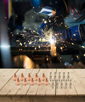 Plasma Cutter Torch Consumables Kit With 20 Pieces For Any Series Includes 10 Electrodes And 10 Nozzles 0.8mm Aperture Replacement Parts