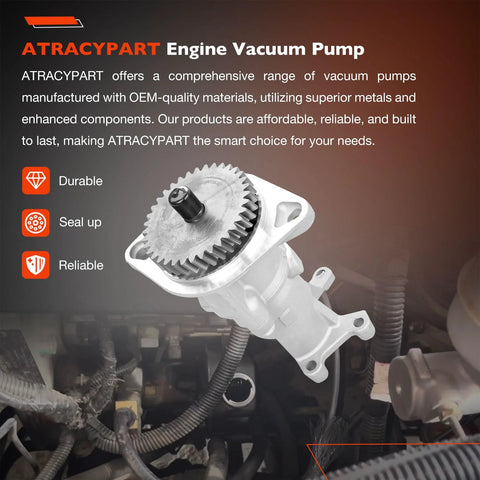 Front view of 904-810 gear-driven mechanical vacuum pump with large gear