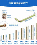 Assorted Crib Screws And Barrel Nuts Replacement Kit Fits Delta Graco Cribs 32 Piece Heavy Duty Zinc Plated Hex Socket Caps rust proof detailed sizes