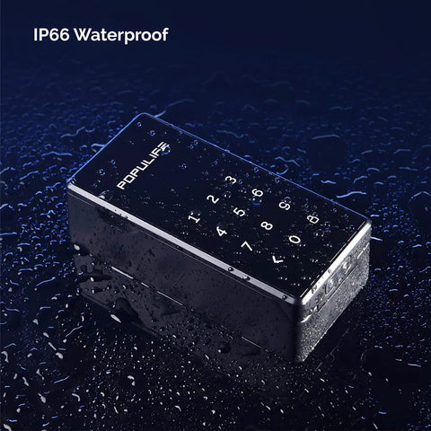 Smart Lock Box For House Keys Outdoor Wall Mount With Bluetooth Keys And Pin Codes, Battery Powered Key Safe, wet surface